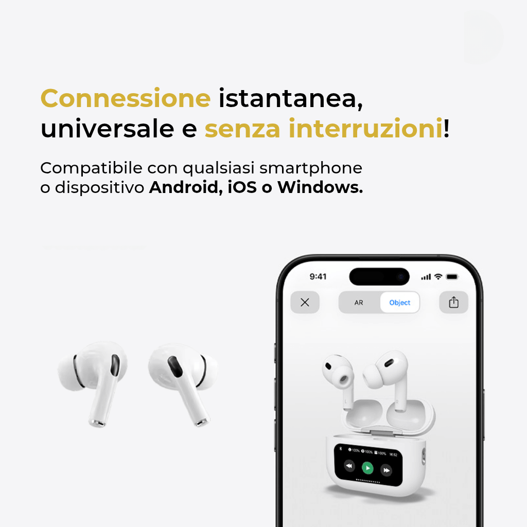 Auricolare Bluetooth SmartPod - AirTouch Pro® + Omaggi Esclusivi e Spedizione Gratuita