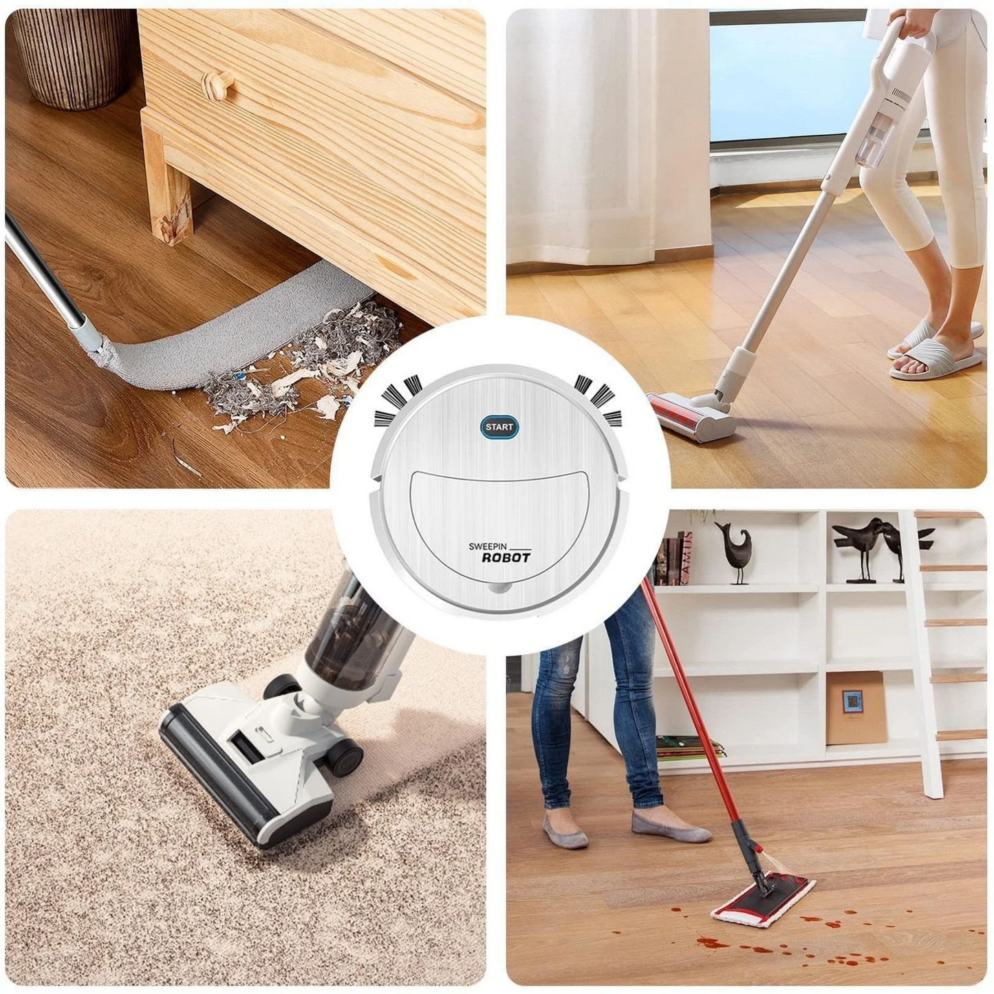(PROMO 2X1!!!) Robot CleanPro™ - Aspirapolvere intelligente 3 in 1 + Estensione della garanzia di 1 ANNO GRATIS!!