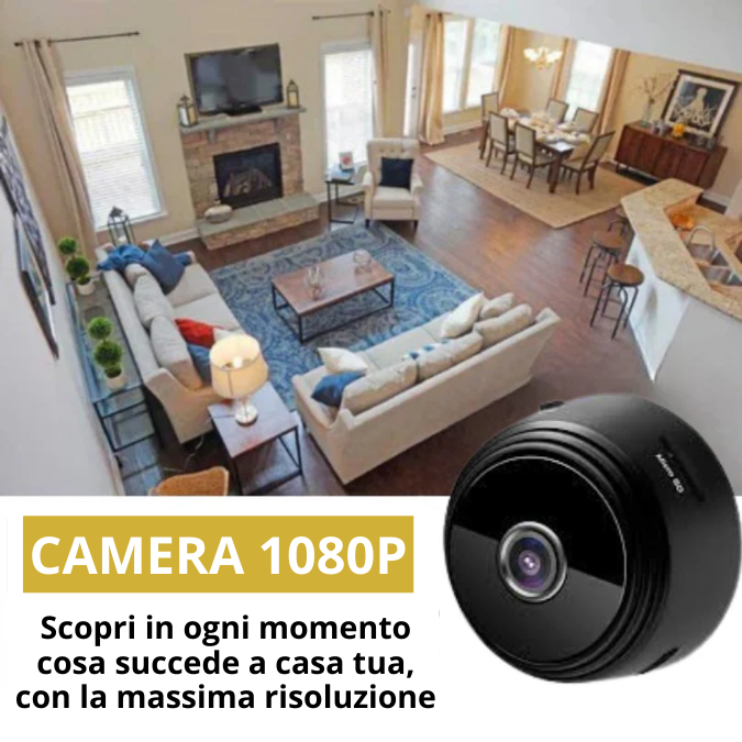 (PRENDI 2, PAGHI 1!) Mini Telecamera Spia Premium + 1 Anno di Garanzia Esclusiva! [1080P ULTRA HD]