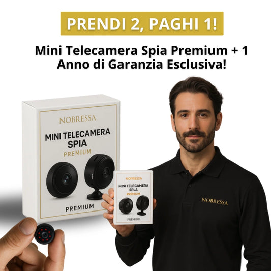 (PRENDI 2, PAGHI 1!) Mini Telecamera Spia Premium + 1 Anno di Garanzia Esclusiva! [1080P ULTRA HD]