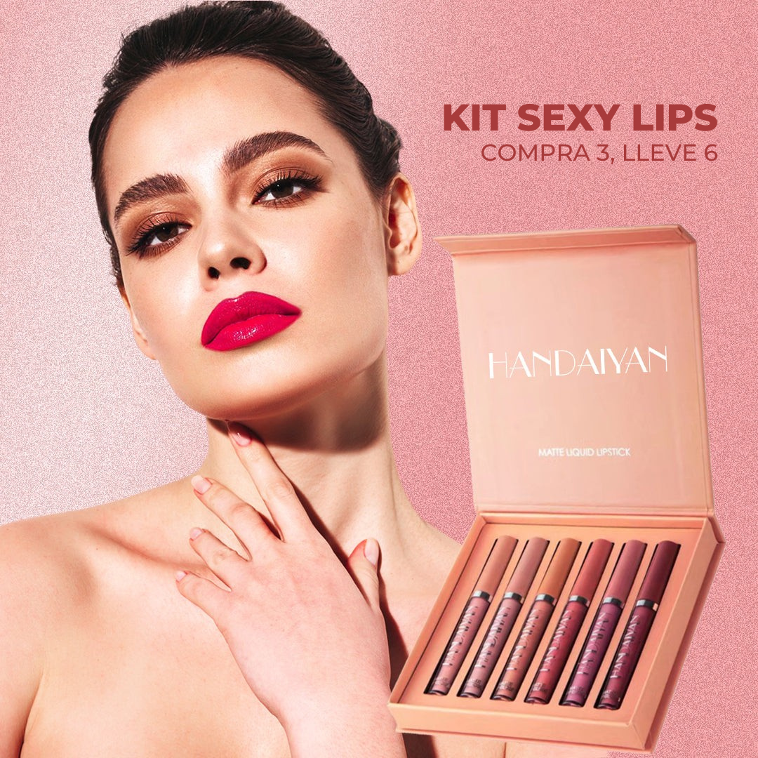 [COMPRA 3, LEVE 6] - Kit Sexy Lips® Matte Original Handaiyan (Últimas Unidades)