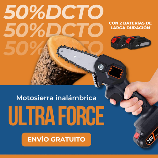 Mini Motosierra Ultra Force® - Mejor que Makita, DeWALT - 1 Año de Garantía + Regalos!