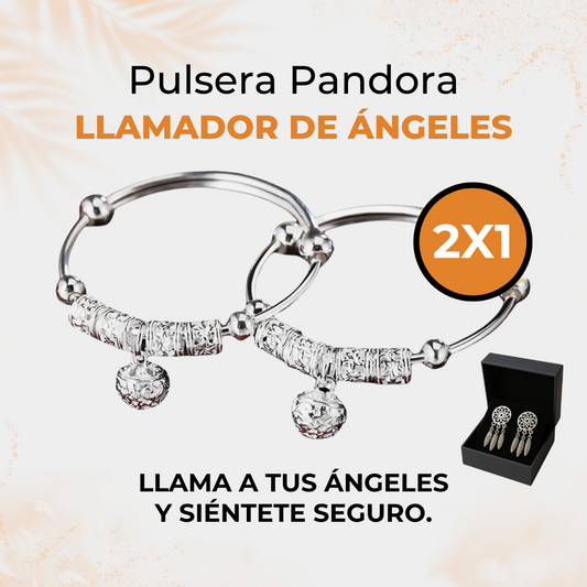 🎁(Accesorios de Regalo) “Pulsera Pandora Plata 295 Llamador de Ángeles” + Envio Gratis y Garantia Extendida!